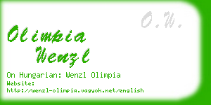 olimpia wenzl business card